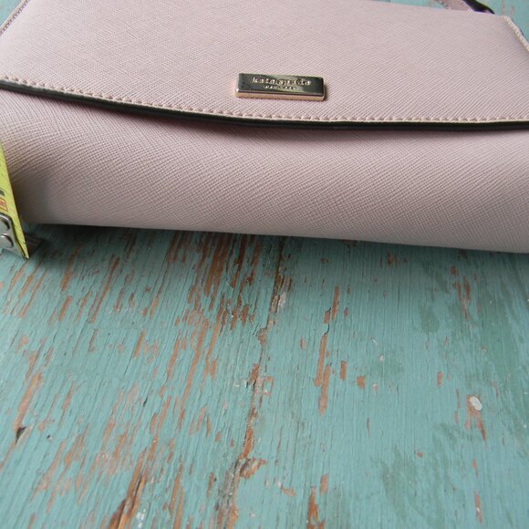 Kate Spade Laurel Way ADDISON Crossbody/INNER WALLET SAFFIANO LEATHER PINK - Picture 5 of 8